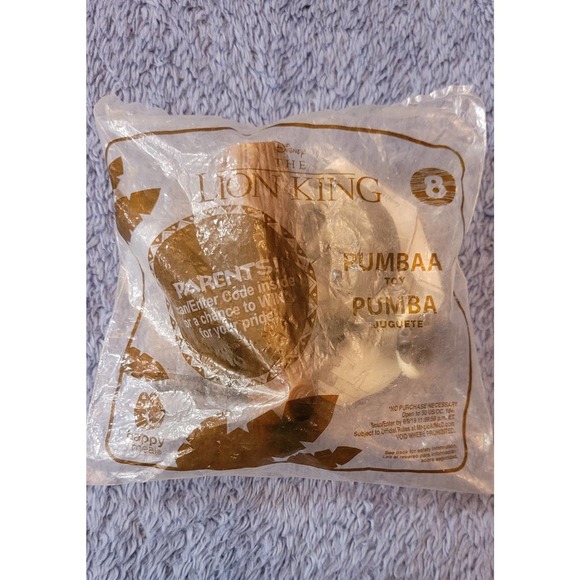 Lion King Pumba 2019 McDonald's‎ Happy Meal Toy NIP - Picture 1 of 4